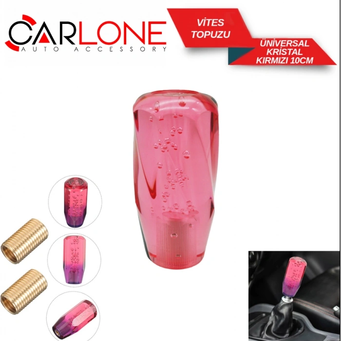 Toptan Şeffaf Kabarcıklı Vites Topuzu Akrilik Epoksi 10cm