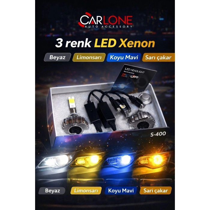 Toptan 3 Renk Led Xenon Beyaz-Sarı-BuzMavi Tek Devreler