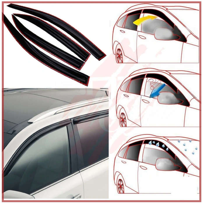 Toptan Sunplex Cam Rüzgarlığı Siyah Mugen Tip Pickup Ve Jeep