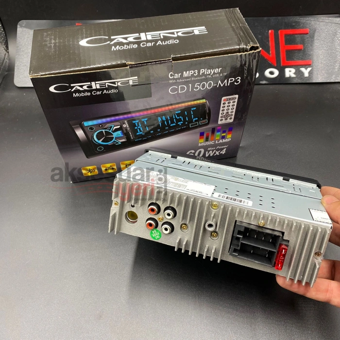 Toptan Oto Teyp Cadence cd-1500 Rgb Işıklı Ekolayzırlı Modeli Bluetooth Usb li
