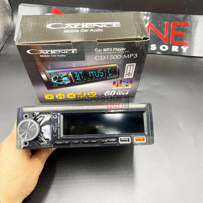 Toptan Oto Teyp Cadence cd-1500 Rgb Işıklı Ekolayzırlı Modeli Bluetooth Usb li