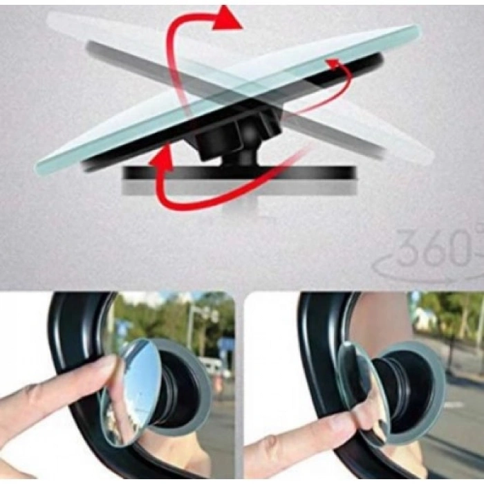 Toptan Ayarlı Kör Nokta Aynası Çerçevesiz 2li 360Derece cm-216