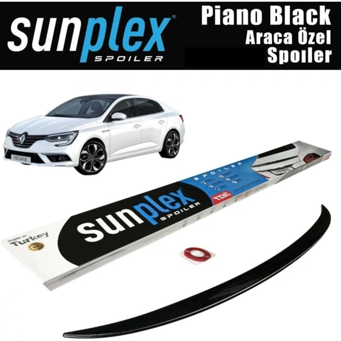 Toptan Araca Özel Spoiler Sunplex Modelleri Pianoblack