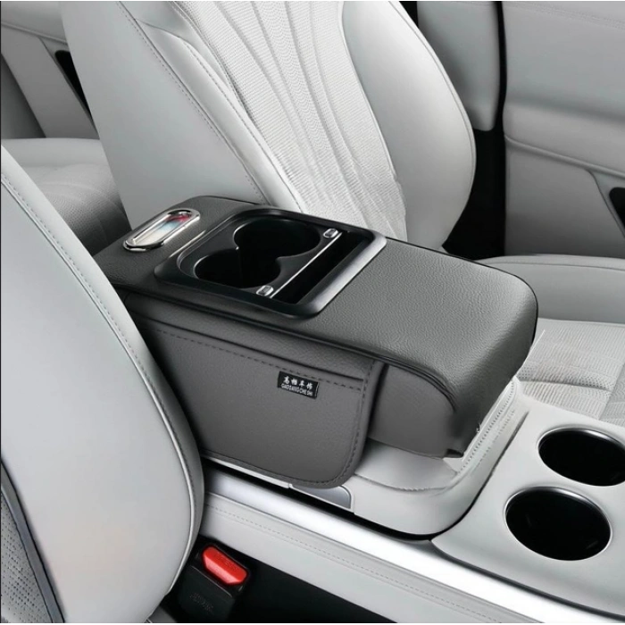 Toptan Araç Kolçak Yükseltici Lüx Usb-TypC Çıkışlı Peçeteli Renk Seçiniz