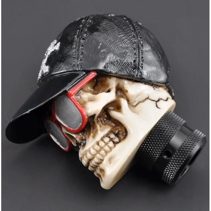 Toptan Kuru Kafa Vites Topuzu Siyah Şapkalı Gözlüklü Retro Gangster Model