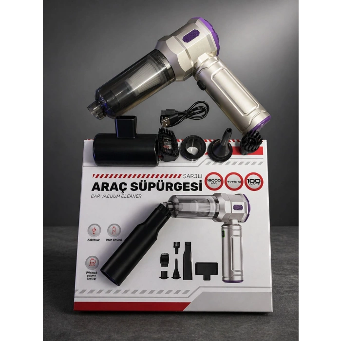 Toptan Lüx Süper Güçlü Araç İçi SÜpürge 100Watt