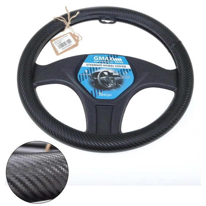 Toptan Geçmeli Direksiyon Kılıfı Carbon Model 38cm
