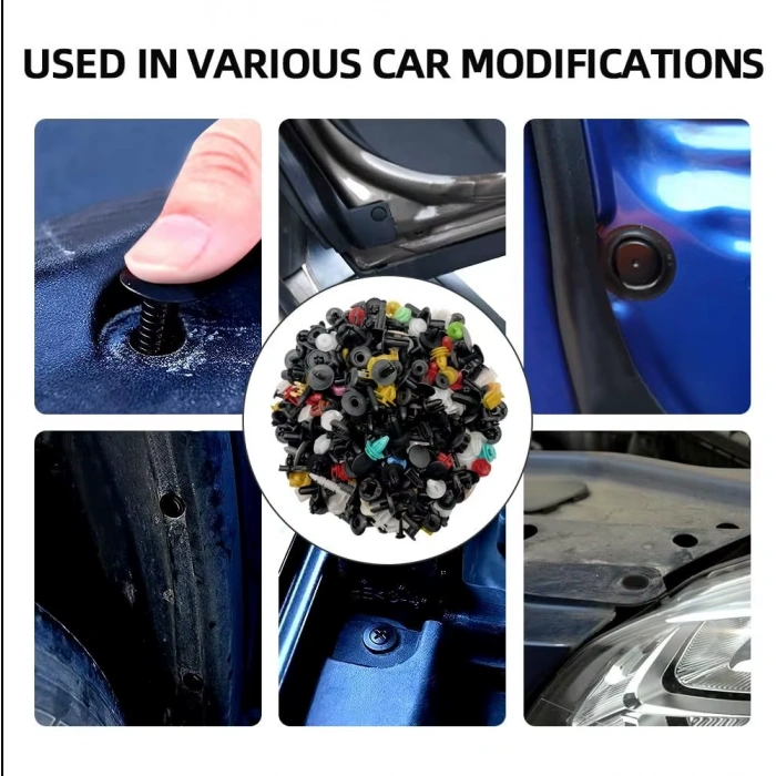 Oto Araç Klips Sekman Seti Pense Ve Trim Sökme Aparatlı Lüks Kutulu 725 Ad.