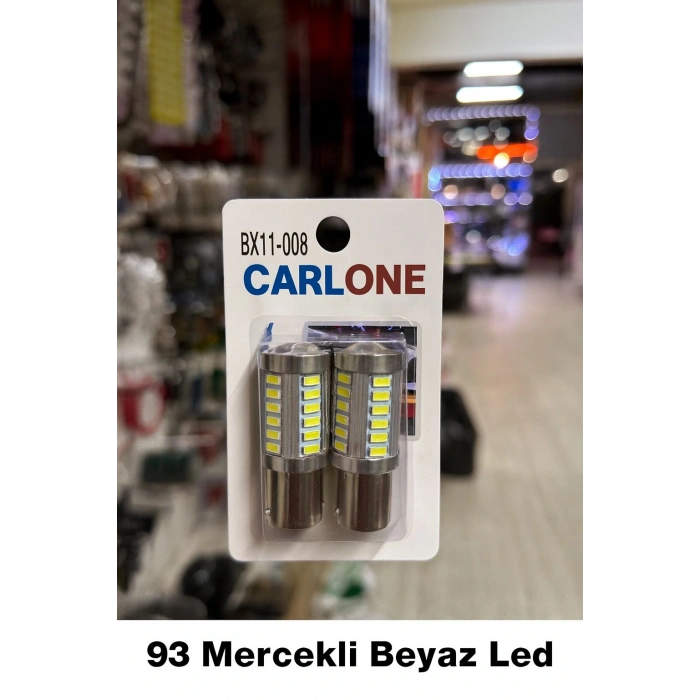 Toptan 93 Led 12V Smd Mercekli Beyaz Renk Tek Duy