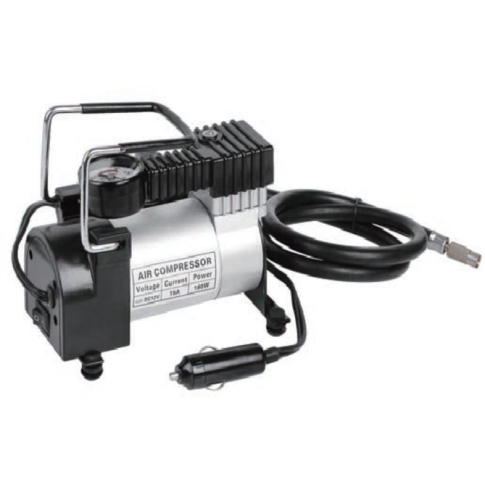 Toptan Araç Hava Kompresörü Lastik Şişirme Pompası Metal Gövdeli Tek Piston