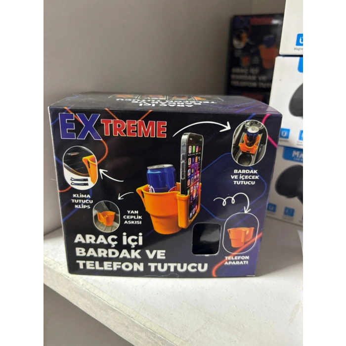 Toptan Araç İçi Bardaklık Ve Telefon Tutucu Extreme01