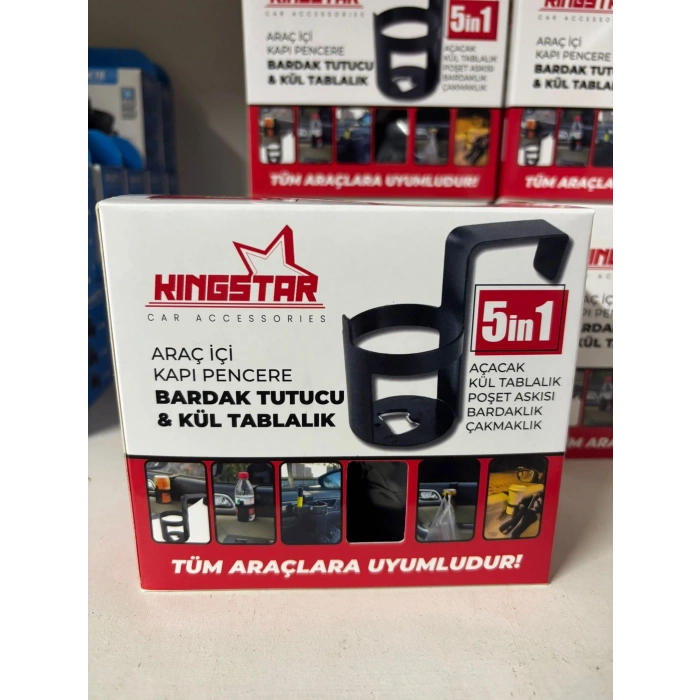 Toptan Araç İçi Bardaklık 5in1 Gazoz Açacağı ve Küllüklü EXT02