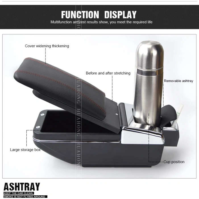 Toptan Araç İçi Kolçak Lüks Geniş Tip Sürgülü İthal Ürün Renk Seçiniz