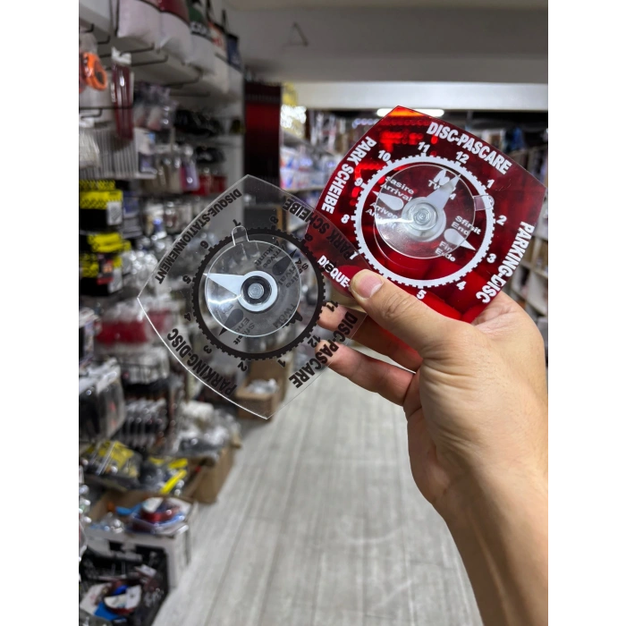 Toptan Araç İçi Park Saati Etiket Ürünleri Pleksi 1 Adet