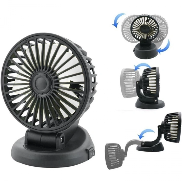 Toptan Araç İçi Vantilatör Tek Başlıklı 12volt