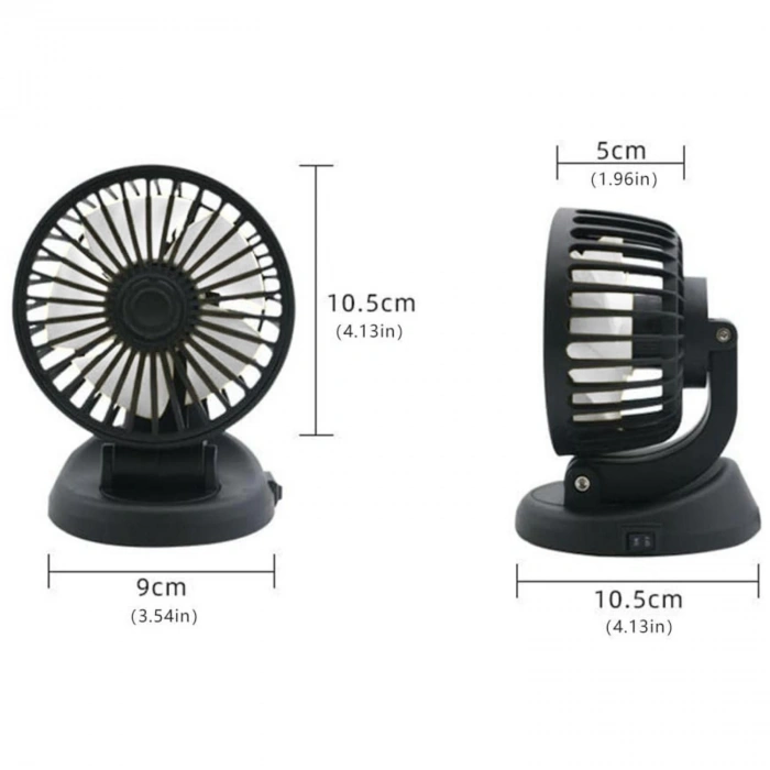 Toptan Araç İçi Vantilatör Tek Başlıklı 12volt
