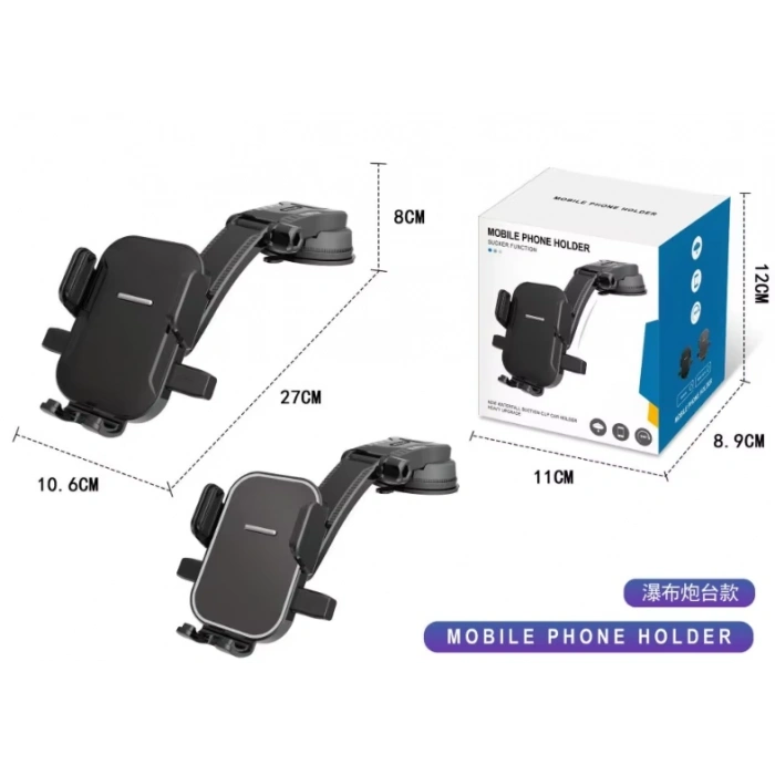 Toptan Araç İçi Vantuzlu Telefon Tutucu Ayarlanabilir CM255