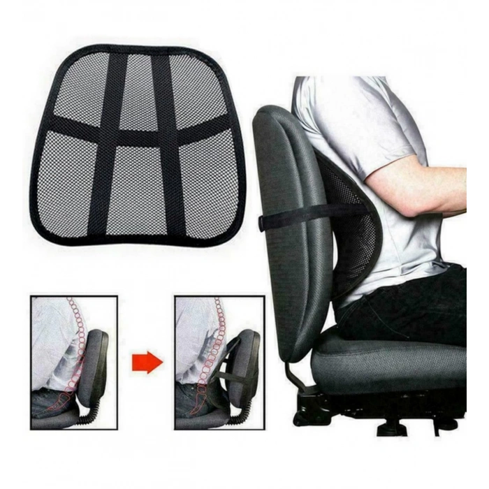 Toptan Araç/Ofis Fileli Oto Bel Desteği File Terletmez Bel Arkası Sırtlık