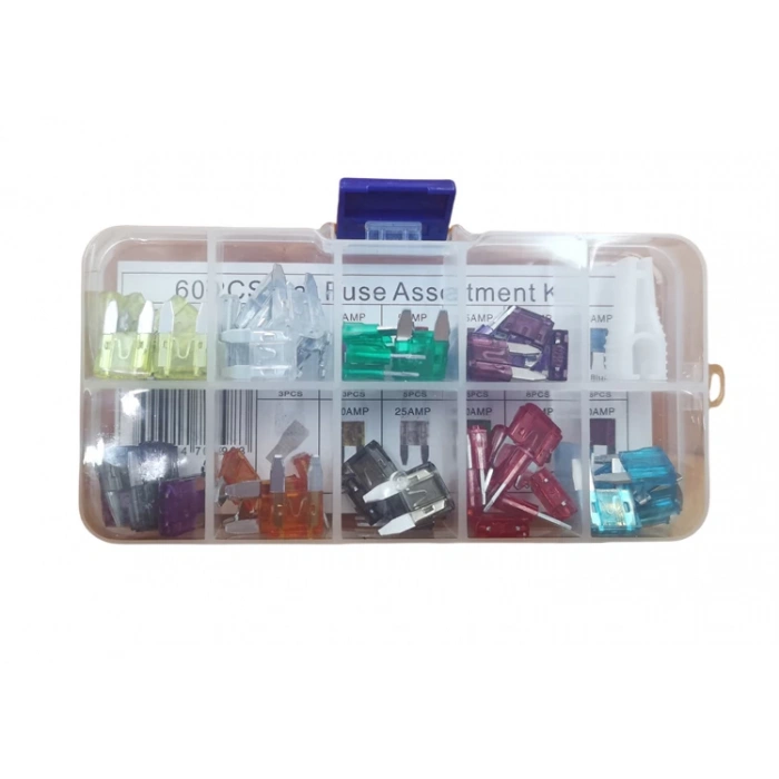 Toptan Araç Sigorta Seti Mini Boy Karışık 60Parça Kutulu Ürün