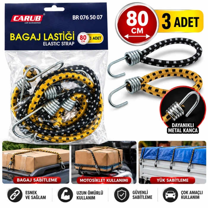 Toptan Bagaj Lastiği 3 LÜ 80X180
