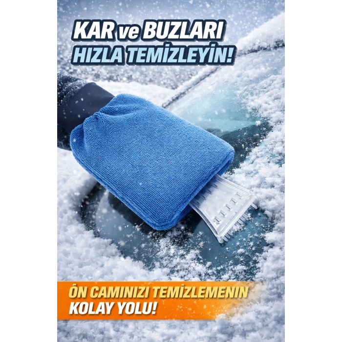 Toptan Buz Kazıyıcılı Eldiven Kar Temizleme Eldiveni