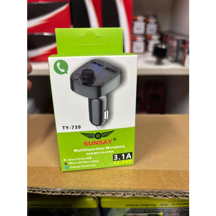 Toptan Çakmaklık Girişli Bluetooth Fm Transmiter Aparatı