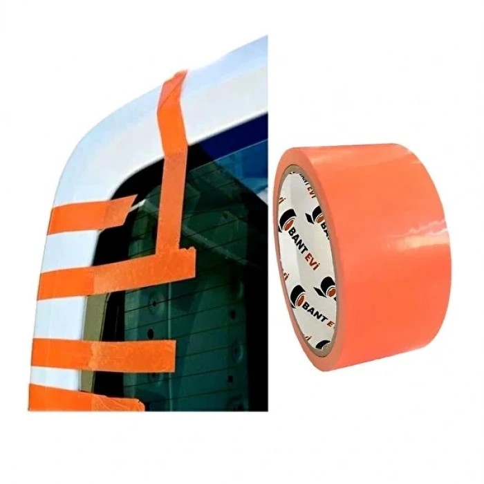 Toptan Cam Bandı Turuncu Montaj Bandı 5cm En