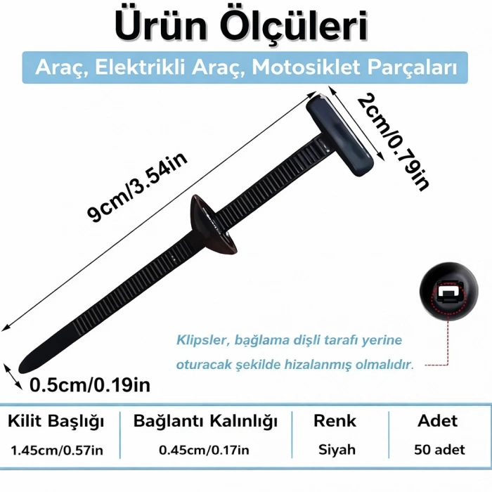 Toptan Çok Amaçlı Tamir Klipsi Cırt Kelepçe Akıllı Sekman (100 Adet)