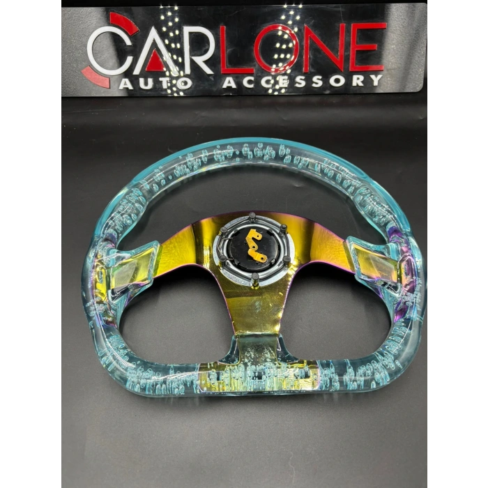 Toptan Epoksi Şeffaf Momo Kabarcıklı Direksiyon Altı Kesik