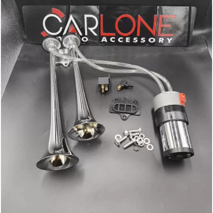 Toptan Fala Fala Korna Çift Borulu 12v Kendinden Borulu Kompresörlü Tam Set