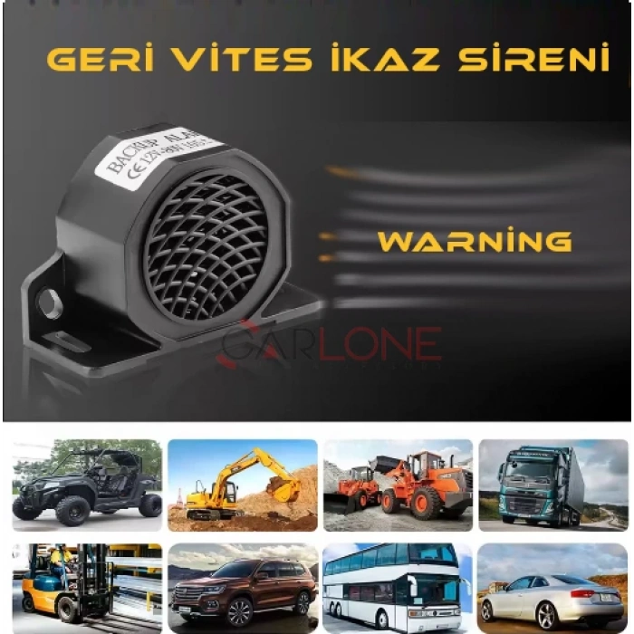 Toptan Geri Vites İkaz Sireni 12-80V 105Desibel Yüksek Ses