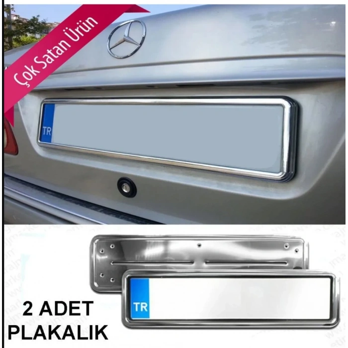 Toptan Hummer Tip Krom Plakalık 2 Adet