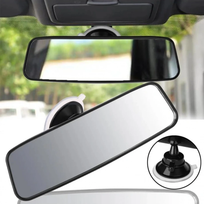 Toptan İç Dikiz Aynası 26CM Vantuzlu Model İlave Ayna AYIC99