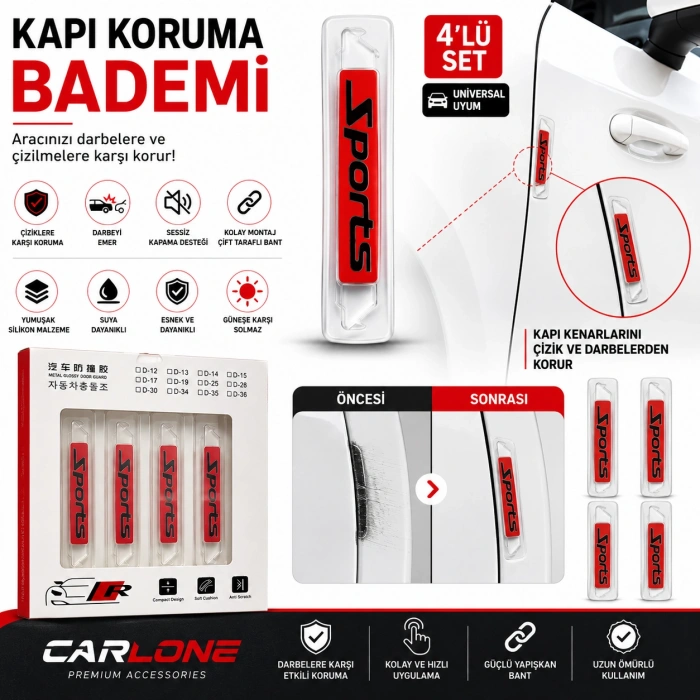 Toptan Kapı Koruyucu Silikon Badem 4 lü İthal