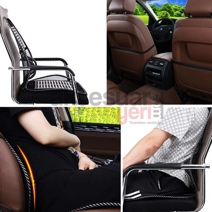 Toptan Koltuk Minderi Terletmez Bamboo Yaylı 2 Adet 4801905