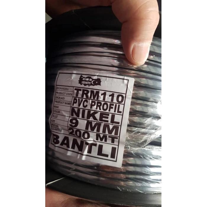 Toptan Krom Şerit Çıta Bantlı 9mm (0.9cm) Rolu 1 Top 200Metredir