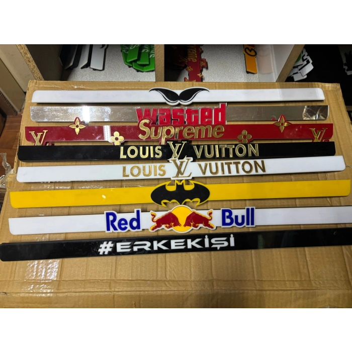 Toptan Dekor Plakalık Uzun Araç İçin Pleksi Takmatik 1 Adet