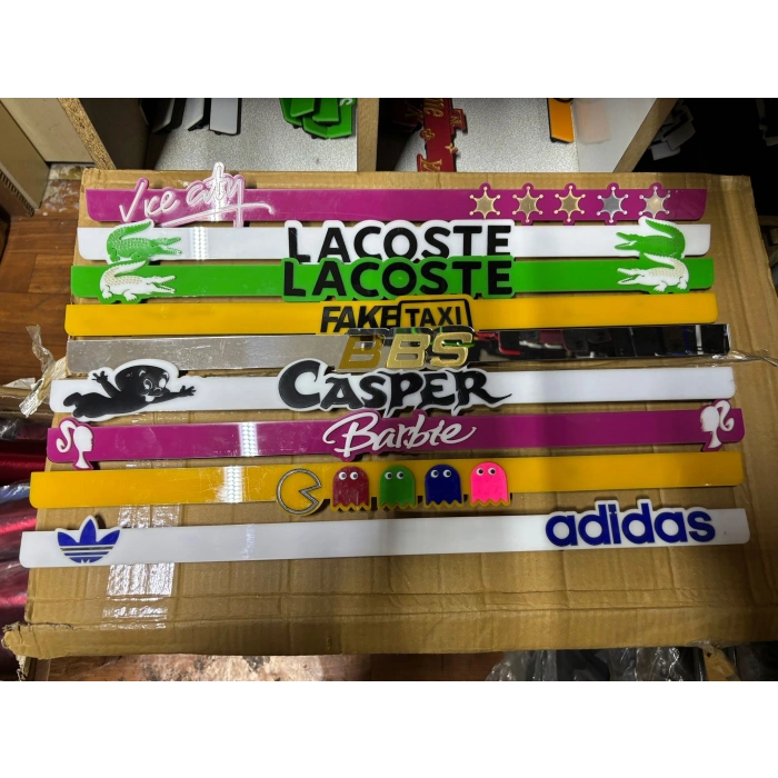 Toptan Dekor Plakalık Uzun Araç İçin Pleksi Takmatik 1 Adet