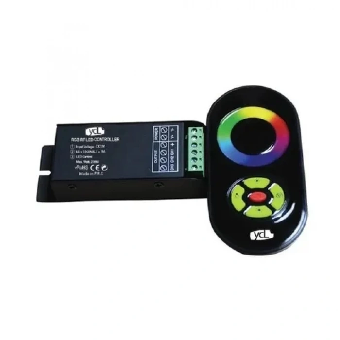 Toptan Led Kontrol Modülü Rgb Renk Touch Kumandalı 12-24Volt 36Amper