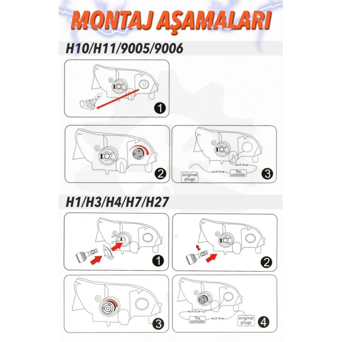 Toptan Led Xenon Beyaz C6 Kasa Tek Devreler 3 Ay Garantili