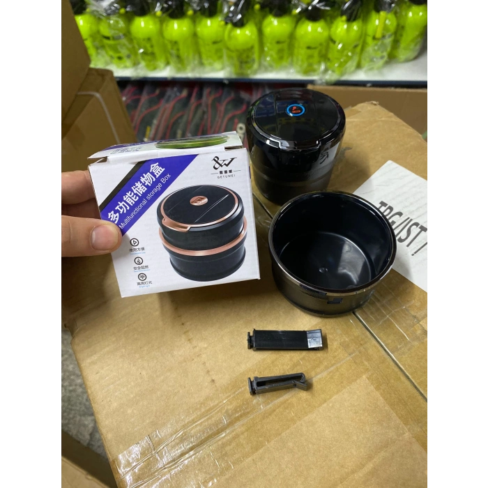 Toptan Lüks Araç İçi Küllük Seramik Model Işıklı HT856