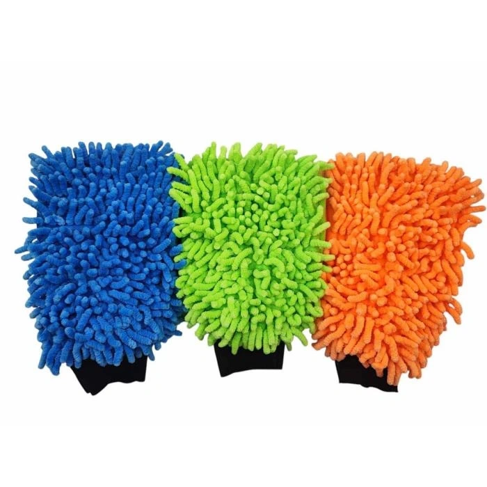 Toptan Araç Yıkama Eldiveni Makarna Tip Eldiven Lüks Kaliteli