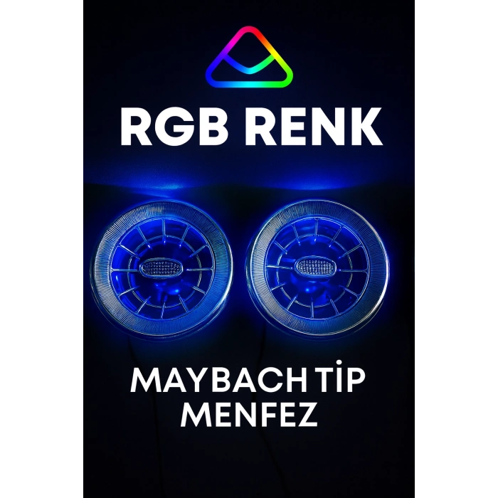Toptan Mercedes Maybach Tip Menfez Işıklı Rgb Renk 1 Adet