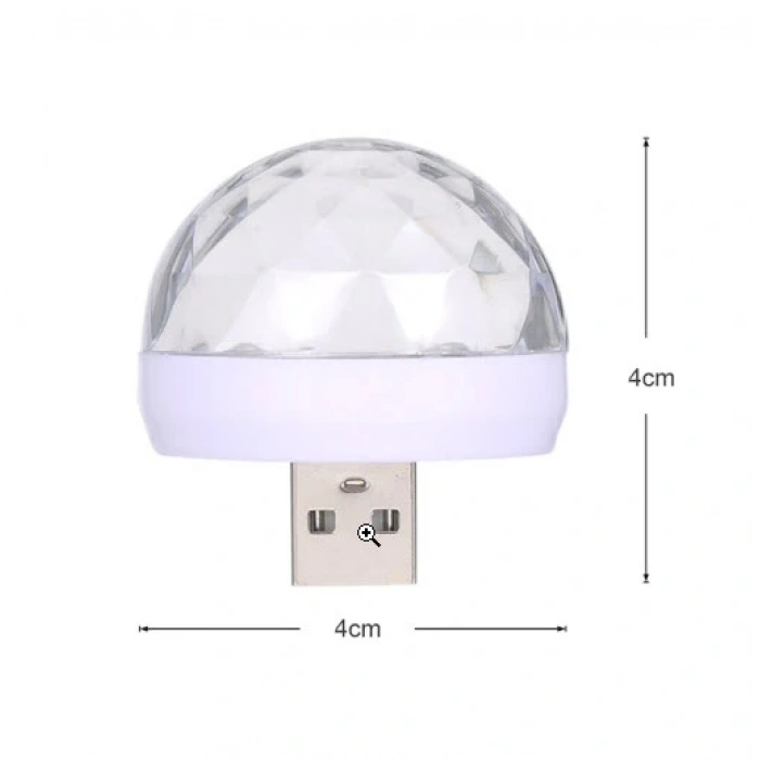Toptan Mini Usb Çıkışlı Disko Topu Sese Duyarlı