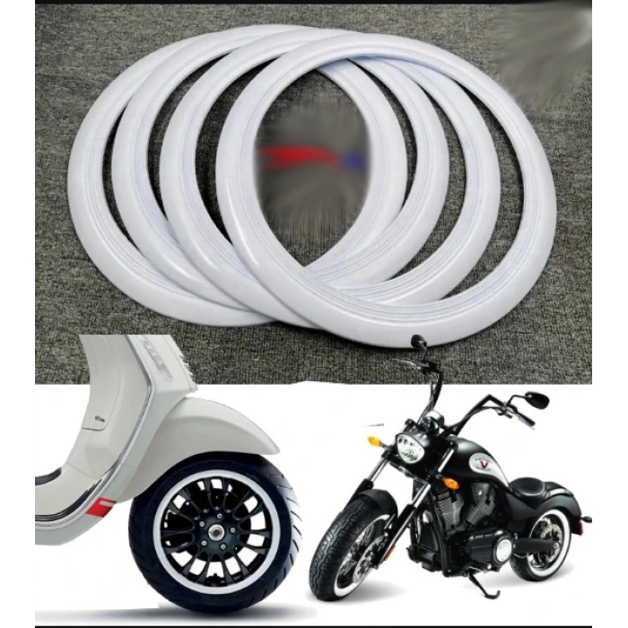 Toptan Motosiklet Lastik Yanağı Motor Yanağı Beyaz Renk Jant Seçiniz