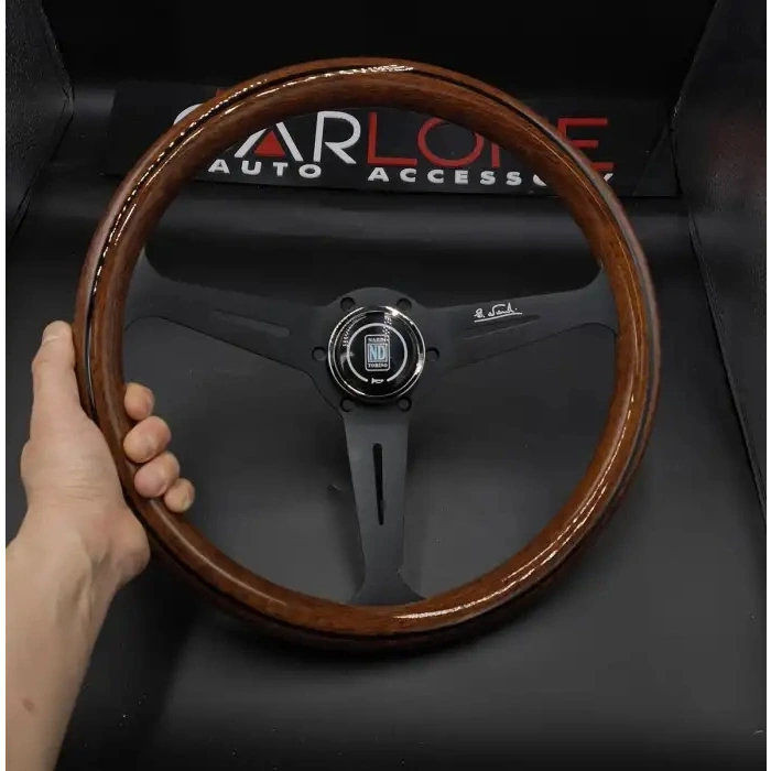 Toptan Nardi İtalyan Orta Siyah Ahşap İthal Direksiyon Orjinal Kodlu