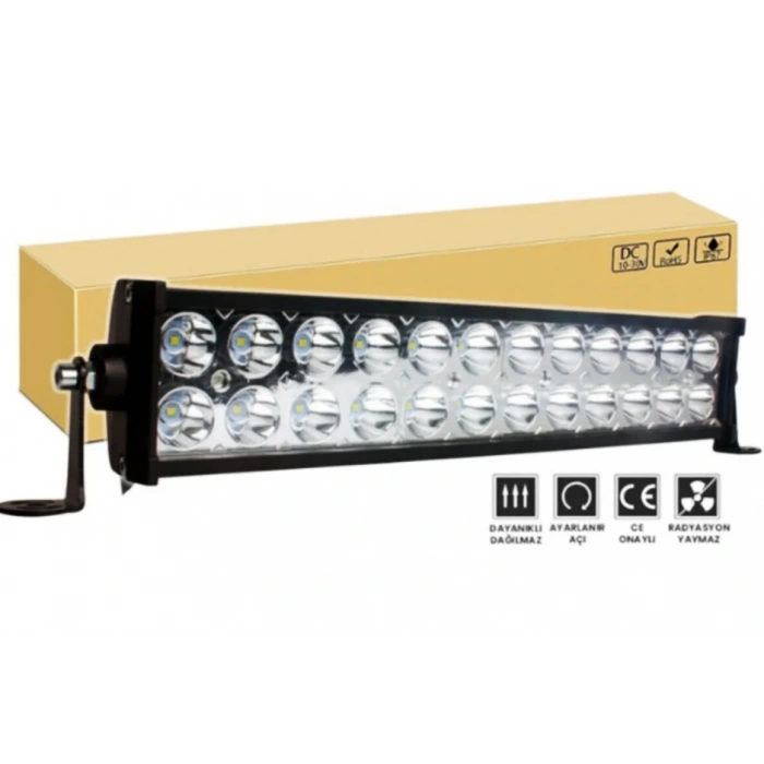 Toptan Offroad Led Bar 35cm Beyaz ÇiftSıra 72watt