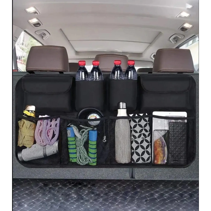 Toptan Oto Bagaj Organizer 8 Cepli 85x48cm Cırtlı