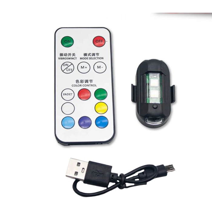 Toptan Rgb Kumandalı Uçak Kanadı Drone Led Bisiklet Motorsiklet Vs.