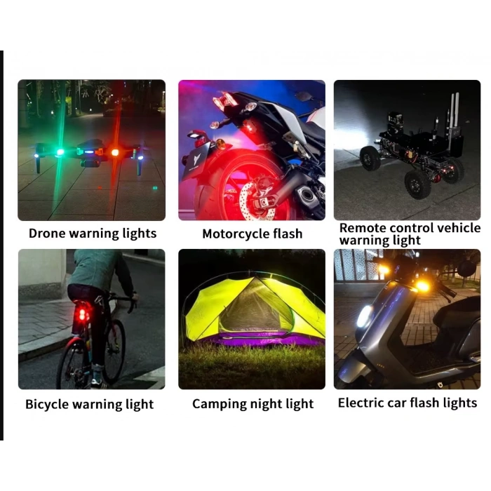 Toptan Rgb Kumandalı Uçak Kanadı Drone Led Bisiklet Motorsiklet Vs.